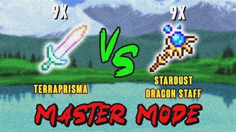 Terraprisma Vs Stardust Dragon Staff In Mastermode Terraria Youtube