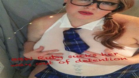 BBW Ruby Sucks Her Way Out Of Detension RubySinclaire BBW Clips Clips Sale