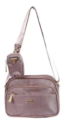 Bolsa Feminina Transversal De Lado Microfibra Cor Nude Mercadolivre