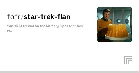 Fofr Star Trek Flan Run With An API On Replicate