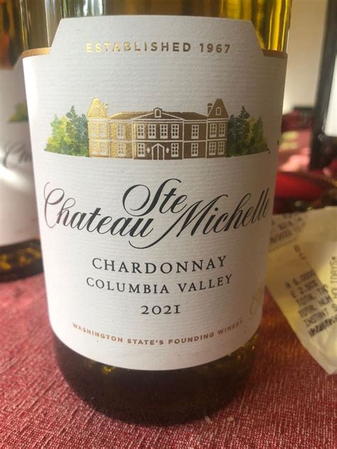 2021 Chateau Ste Michelle Chardonnay Canoe Ridge Estate Vineyard USA