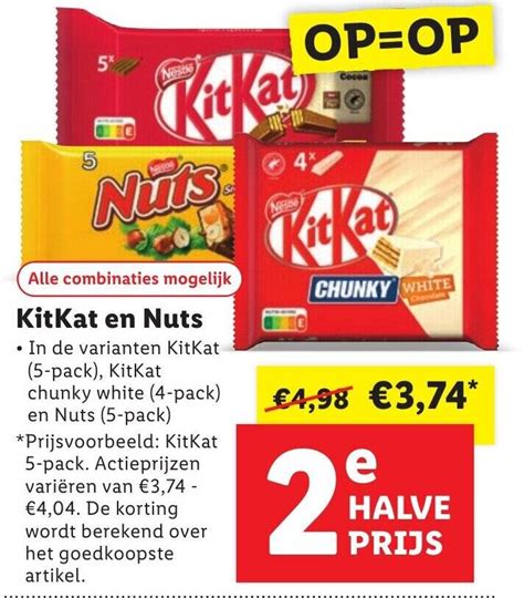 Kitkat En Nuts Aanbieding Bij Lidl