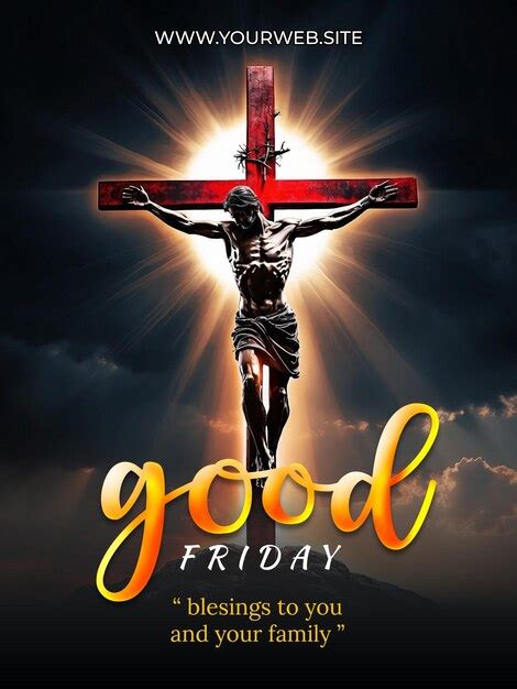 Premium Psd Psd Good Friday Social Media Poster Design Template