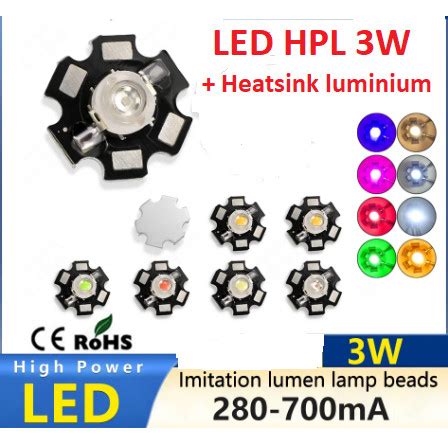 Jual Lampu Led High Power Hpl W Watt Plus Heatsink Casing Pcb