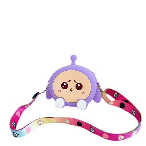 Children Silicone Messenger Bag Cute Kids Princess Anime Cartoon Bag