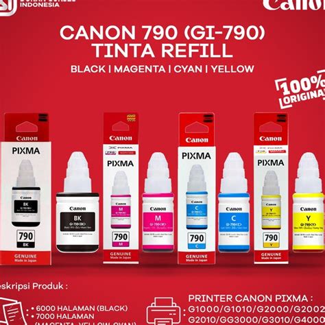 Jual Harga Heboh Tinta Canon Gi Gi Refill Printer G G