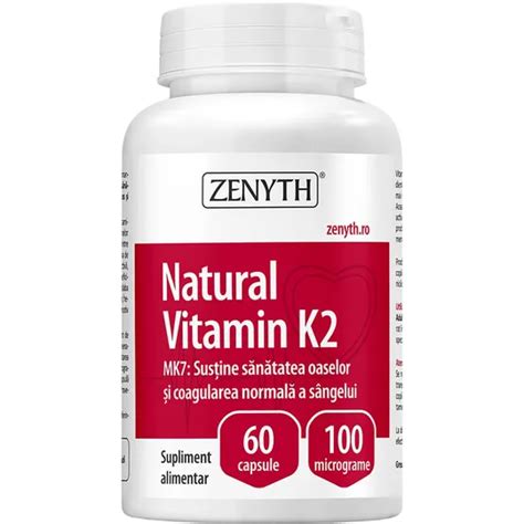 K2 vitamīns / Natural Vitamin K2 100mg (60 kapsulas) – FitFactory
