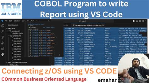 Creating Report Using Visual Studio Code Cobol Youtube