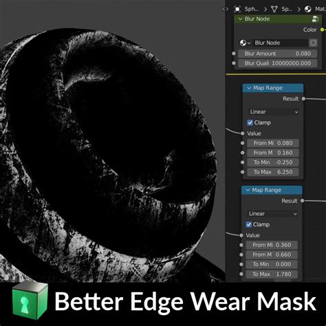 Using The Baked Mesh Maps Bevel And Occlusion And Blur Node From The