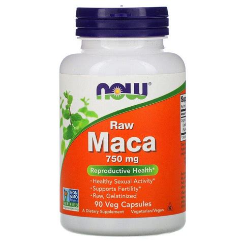 Мака (Maca), Now Foods, вегетарианская, 750 мг, 90 капсул купить в ...