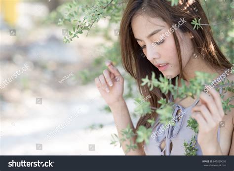 Sexy Asian Woman Bikini One Piece Foto Stok Shutterstock