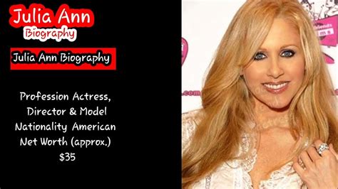 Julia Ann Wiki, Biography, Film Star, Director, Net Worth, Age