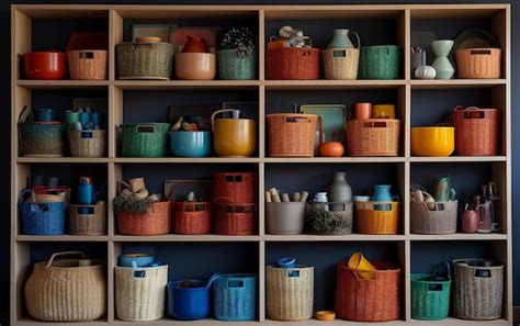 Premium AI Image | Toy Book Organizer Grid System for Clutter Control ...