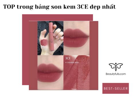 Son 3CE Cashmere Nude Velvet Lip Tint Màu Hồng Cánh Hoa Hot