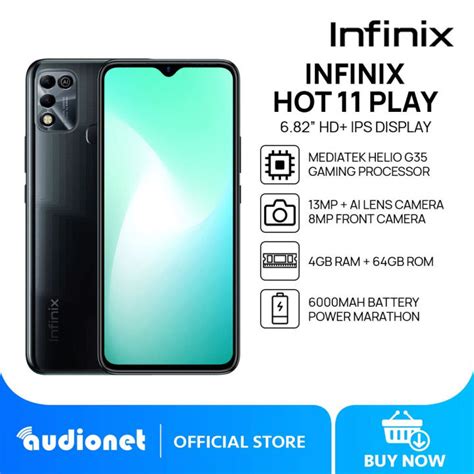 Infinix Hot Play Gb Ram Gb Gb Rom Mediatek Helio G Hd Display Mp Ai