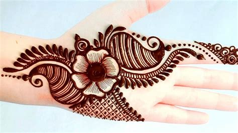 Beautiful Arabic Mehndi Design Backhands New Floral Karwachauth