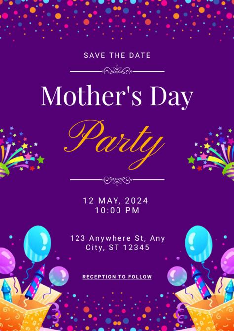 Copy Of Mother S Day Party Postermywall