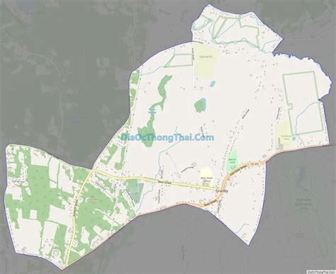 Map Of Granby Cdp Massachusetts