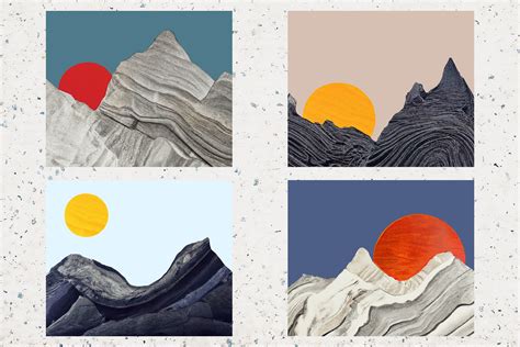 Mountains - Abstract Landscapes - Design Cuts