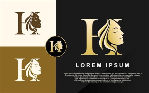 Premium Vector Letter H Beauty Logo Vector Illustration