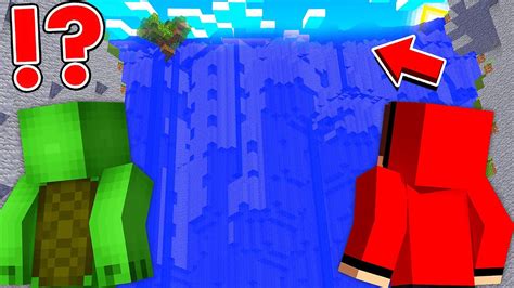 JJ And Mikey Build A SECRET BASE Inside The GIANT WATERFALL In