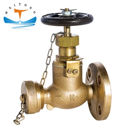 JIS F7334 Marine Bronze Brass Fire Hydrant Hose Valves Electric Ball