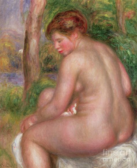 Nude Back View 1911 Painting By Pierre Auguste Renoir Pixels Merch