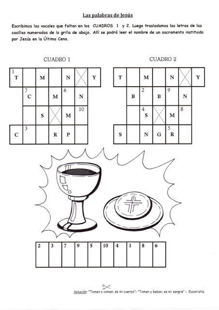 El Rincón De Las Melli Juego Las Palabras De Jesús En La Última Cena La Ultima Cena