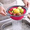 Amazon Qimh Collapsible Colander Set Of Round Silicone Kitchen