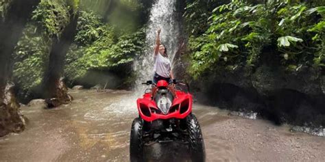 Ubud Bali Jungle River Waterfall And Cave Quad Bike Tour Getyourguide