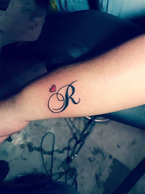 R Letter Tattoo Design