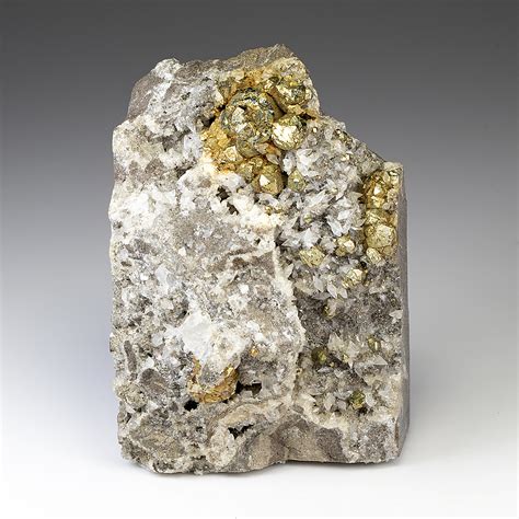 Pyrite With Calcite Minerals For Sale 8601654