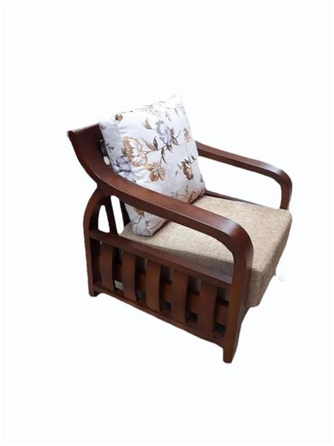 Teak Wood Sofa Chair With Cushion At Rs 35000 In Hyderabad ID