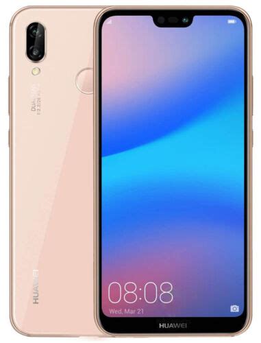 Huawei P20 Lite 64gb Platinum Gold Unlocked 51092kel Dual Sim Smartphone For Sale Online