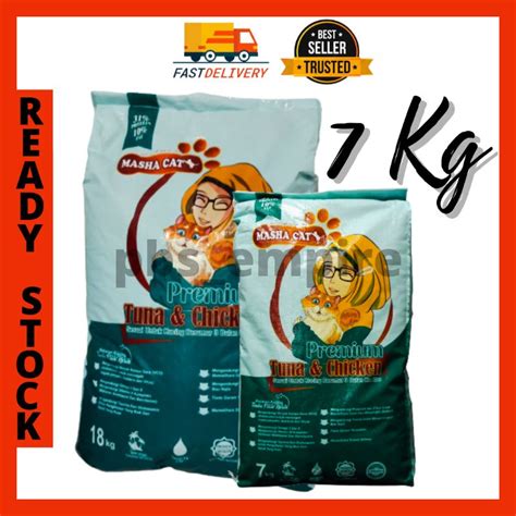 Makanan Kucing Cat Food Masha Cat Makanan Anak Kucing Kibble Dry Food