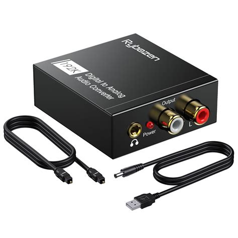 Khz Dac Converterdigital Spdif Toslink To Analog Stereo Audio R L