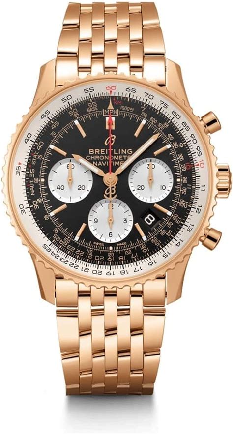 Amazon Breitling Solid Rose Gold Navitimer B Chronograph