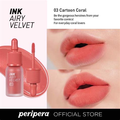 Ink Airy Velvet bộ sưu tập son kem lì thương hiệu Peripera Hàn Quốc