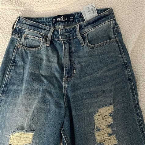 Hollister high rise jeans. W26,L27. Distressed... - Depop