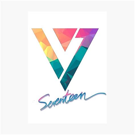 Seventeen Logo Photographic Print For Sale By PepGuardi Redbubble