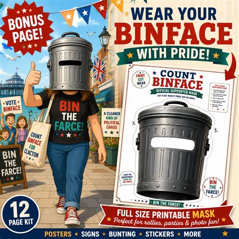 count binface clacton  election printables unofficial posters