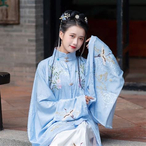 New Hanfu Dress Chinese Women Long Robe Ming Dynasty Hanfu Ancient