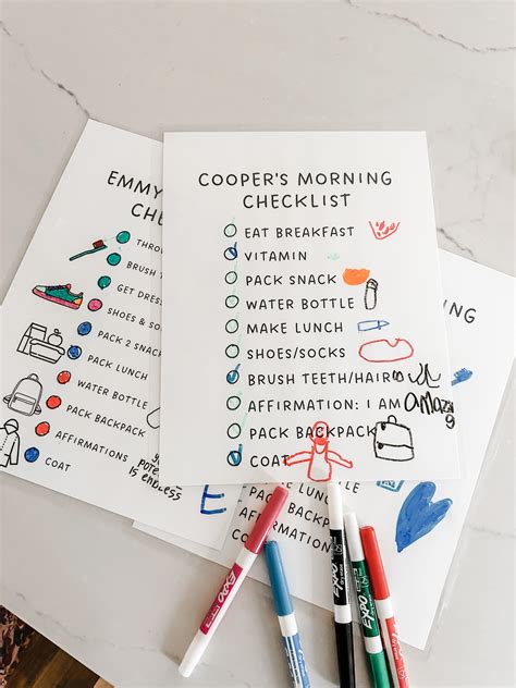 Morning Routine Checklist