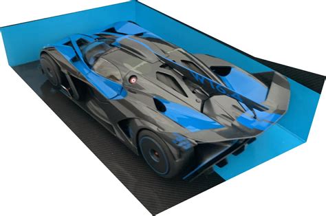 Bugatti Bolide In Blue Black Scale Trackday Car Model From