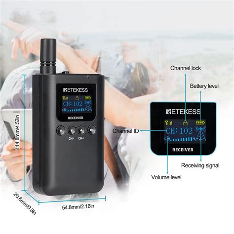 Retekess Tt Tourguide Receiver Long Battery Life H For Tours