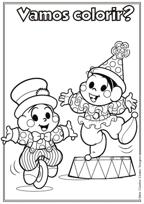 Desenho De Dia Do Circo Para Colorir Turma Da M Nica