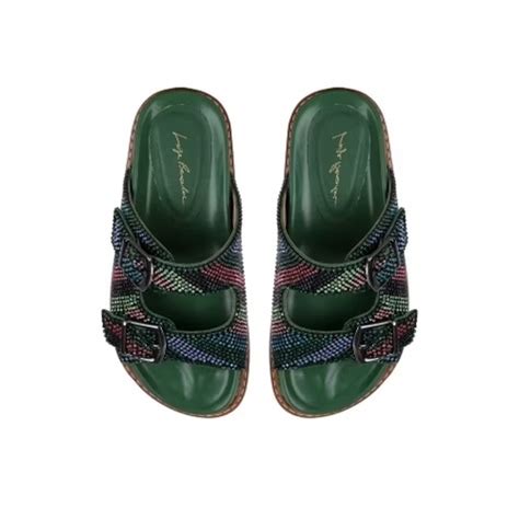 Comprar Papete Mi Angas E Cristais Verde Luiza Barcelos Villa Shoes