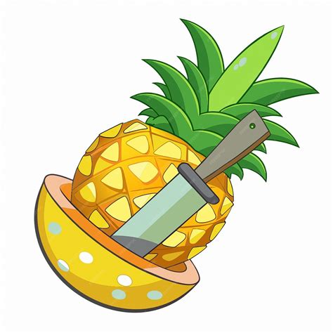 how to cut pineapple with knife 9