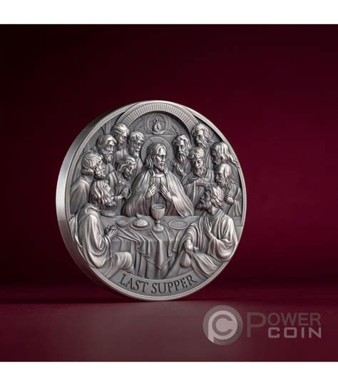 The Last Supper Bible Stories Oz Silver Coin Francs Cameroon