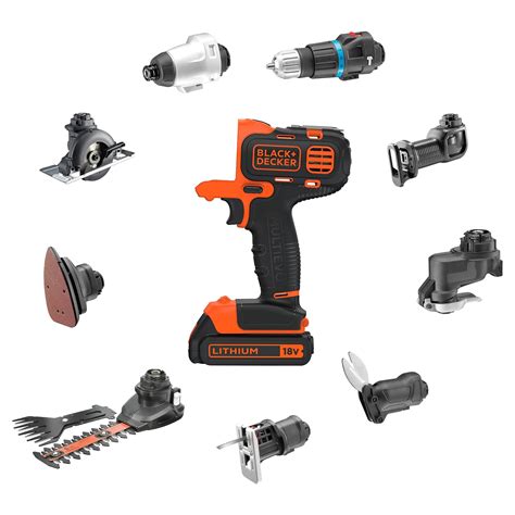 Black & Decker MULTI_TOOL KIT WITH DRILL DRIVER HEAD 18V CORDLESS MT21